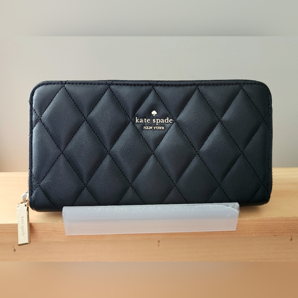 NWOT Kate Spade Quilted Long Wallet